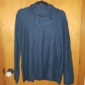 CALVIN KLEIN JEANS Navy Cowl Neck Sweater LARGE